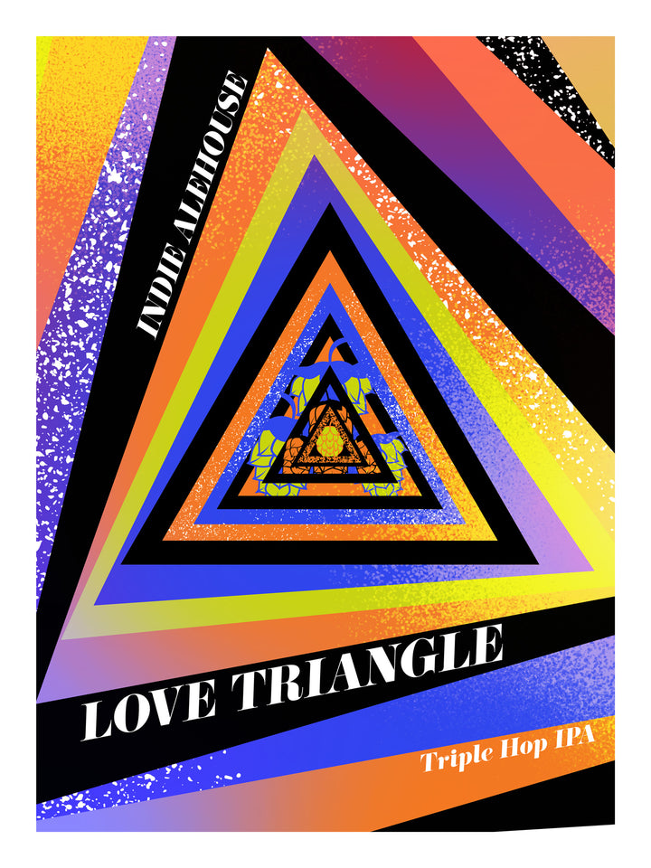 Print - Love Triangle  18x24 inch